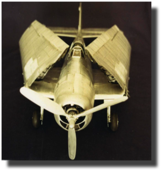 Grumman F6F Hellcat. Scratch built in metal by Guillermo Rojas Bazán. 1:15 scale. Sliding canopy and folding wings. Made in 1989. Grumman F6F Hellcat. Scratch built in metal by Guillermo Rojas Bazán. 1:15 scale. Sliding canopy and folding wings. Made in 1989.